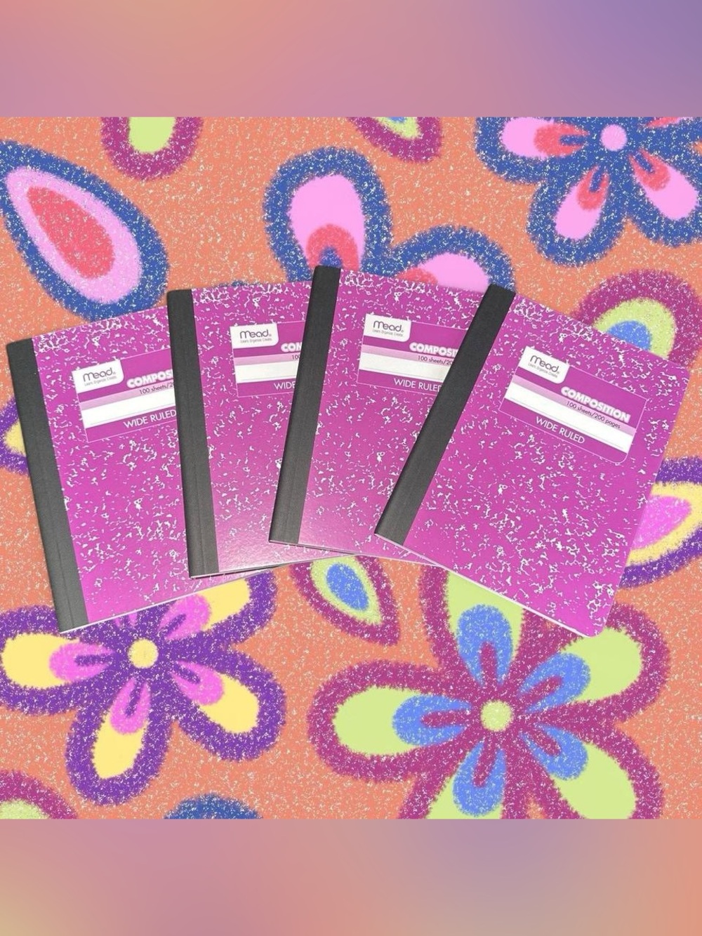Purple Composition Notebooks - Pack of 4